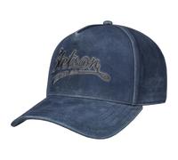 Vintage Denim Blue Leather Cap by Stetson