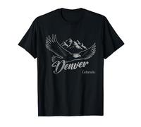 Vintage Denver Colorado Mountains Eagle T-Shirt