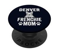 Vintage Denver Frenchie Mom French Bulldog Dog Lover Mama PopSockets Adhesive PopGrip