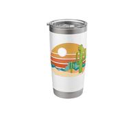 Vintage Desert 80's Cactus Scene Retro Mountains Southwest Stainless Steel Insulated Tumbler