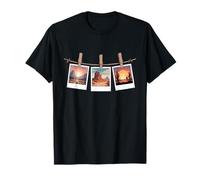 Vintage Desert Sunset Polaroid Photos Western Aesthetic T-Shirt