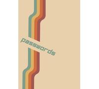 Vintage Design Password Book. A5 Website / Account Login Keeper. Portable Paperback Passcode Details Book
