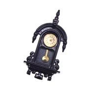 Vintage Design Tiny Metal Wall Clock With Moving Hands For Doll House Furniture And Miniature Model Displays Doll Furniture Clock