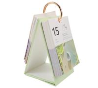 Vintage Desk Calendar Decorative Table with Paper Pages for Studies