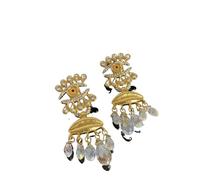 Vintage Devil Eye Earrings Long Tassel Water Droplet Pearl Drop Earrings Ear Jewelry Accessories Exaggerate Earring Party