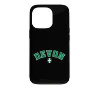 Vintage Devon County Green Black Varsity Style Design Case for iPhone 13 Pro