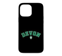 Vintage Devon County Green Black Varsity Style Design Case for iPhone 13 Pro Max