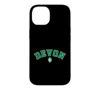 Vintage Devon County Green Black Varsity Style Design Case for iPhone 14