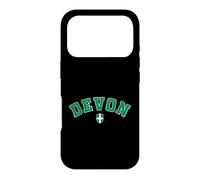 Vintage Devon County Green Black Varsity Style Design Case for iPhone 17 Pro