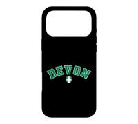 Vintage Devon County Green Black Varsity Style Design Case for iPhone 17 Pro Max