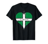 Vintage Devon Flag of Plymouth England A Proud Plymothian T-Shirt