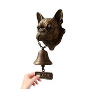 Vintage Dinner Bell Outdoor,Front Door Chime Dog Head Shape | Vintage Farmhouse Doorbell for Front Door Garden Sheds Cottage Retreats Apartment Wedding Venues
