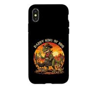 Vintage Dino Dad BBQ T-Rex Grilling Daddy King Of Barbecue Case for iPhone X/XS