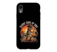 Vintage Dino Dad BBQ T-Rex Grilling Daddy King Of Barbecue Case for iPhone XR