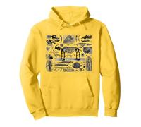 Vintage Dinosaur Fossils T-Rex Paleontology Jurassic Period Pullover Hoodie