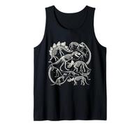 Vintage Dinosaur Fossils T-Rex Paleontology Jurassic Period Tank Top