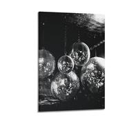 Vintage Disco Ball 70s Trendy (2) Art Canvas Poster Bedroom Living Room Decoration Painting Frame-style 12x18inch(30x45cm)