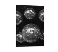 Vintage Disco Ball Party Art Canvas Poster Bedroom Living Room Decoration Painting Frame-style 20x30inch(50x75cm)