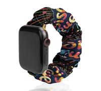 Vintage Disco Cute Watch Band Sports Watch Strap Replaceable Straps for Men Women Compatible with Apple Watch
