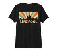 Vintage Disco Horizon Keepsake Design Liverpool England Premium T-Shirt