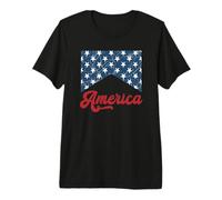 Vintage Distressed America Stars-and-Stripes Patriotic Art Premium T-Shirt