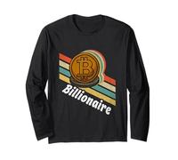 Vintage Distressed Bitcoin Logo Design Retro Crypto Meme BTC Long Sleeve T-Shirt