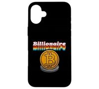 Vintage Distressed BTC Logo Retro Billionaire Bitcoin Case for iPhone 16 Plus