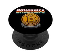 Vintage Distressed BTC Logo Retro Billionaire Bitcoin PopSockets Adhesive PopGrip