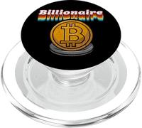 Vintage Distressed BTC Logo Retro Billionaire Bitcoin PopSockets PopGrip for MagSafe
