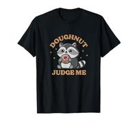 Vintage Distressed Cute Funny Doughnut Judge Me Racoon T-Shirt
