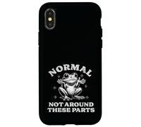 Vintage Distressed Froggy Gift, Funny Not Normal Weird Frog Case for iPhone X/XS