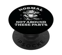 Vintage Distressed Froggy Gift, Funny Not Normal Weird Frog PopSockets Adhesive PopGrip