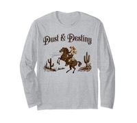 Vintage Distressed Grunge Wild Desert Cowboy 70s Western Long Sleeve T-Shirt