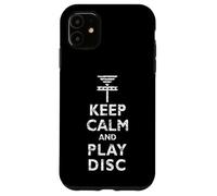 Vintage Distressed Keep Calm and Play Disc Golf Basket Case for iPhone 11