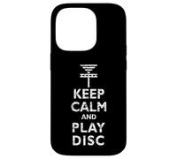 Vintage Distressed Keep Calm and Play Disc Golf Basket Case for iPhone 14 Pro