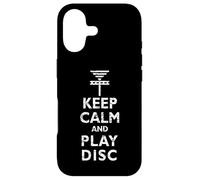 Vintage Distressed Keep Calm and Play Disc Golf Basket Case for iPhone 17