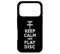 Vintage Distressed Keep Calm and Play Disc Golf Basket Case for iPhone 17 Pro