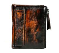 Vintage Distressed Men's Leather Wallet, Secure RFID Blocking Purse, Soft and Wear-Resistant Billfold for Father, Boyfriend, Friends Gift