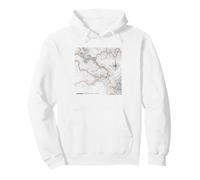 Vintage Distressed Orienteering Compass Badge Forest Athlete Pullover Hoodie