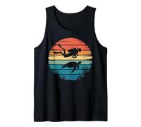 Vintage Diver Tortoise Retro Diving Tank Top