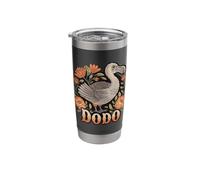 Vintage DODO Extinct Bird Floral Retro Style Stainless Steel Insulated Tumbler