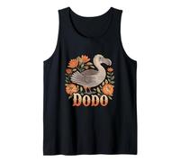 Vintage DODO Extinct Bird Floral Retro Style Tank Top
