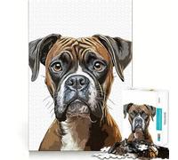 Vintage Dog Adults 1000 Piece Jigsaw Puzzle Memory Fun Game Clean Cut Sturdy Components Unique Gift for Stress Relief (38x26cm)