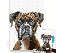 Vintage Dog Jigsaw 1000 Piece Mind Skill Play Stable Fit No Shifting Parts Enjoyable Pastime for Long Weekends (38x52cm)