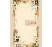 Vintage Dog Lover Junk Journal Pages - 6x9 Whimsical Puppy Aesthetic Scrapbooking Paper - 100 Decorative Writing Sheets with Retro Dogs, Antique Ephemera, Stamps and Victorian Style Stationery