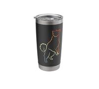 Vintage Dog Sketch Housedog Whelp Stainless Steel Insulated Tumbler