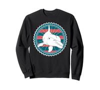 Vintage Dolphin Marine Biology Ocean Animal Sweatshirt