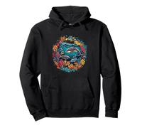 Vintage Dolphin Sea Life Save the Ocean Marine Biology Pullover Hoodie