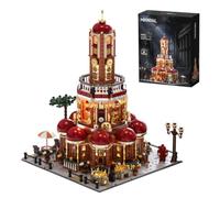 Vintage Dome Temple Building Set, Steampumk Medieval Bell Tower Bricks Kit