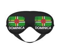 Vintage Dominican Dominica Flag Eye Mask Sleep Mask Light BlockBlindfold Night Eyes Cover Soft Pressure-Free Eyeshade with Elastic Strap for Home Travel Office Nap Yoga